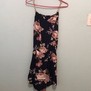 Blue flower romper